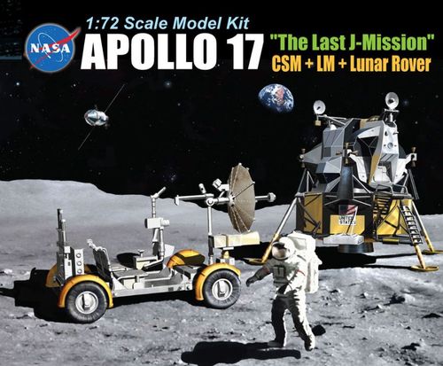 APOLLO 17 THE LAST J MISSION CSM + LM +LUNAR ROVER 1/72