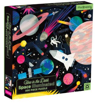 GLOW IN THE DARK PUZZLE SPACE 500 PIECE