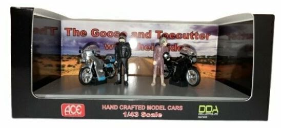 ACEDDA4 MAD MAX GOOSE AND TOECUTTER FIGURES WITH BIKES 1:43RD