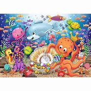RB03041-5 FISHIES FORTUNE FLOOR PUZZLE 24 PIECE