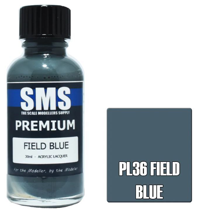 PL36 PREMIUM ACRYLIC LACQUER 30ML FIELD BLUE