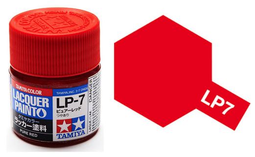 LP7 LACQUER PURE RED 10ML