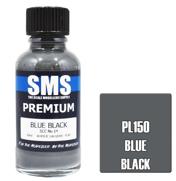 PL150 PREMIUM ACRYLIC LACQUER 30ML BLUE BLACK SSC NO.14