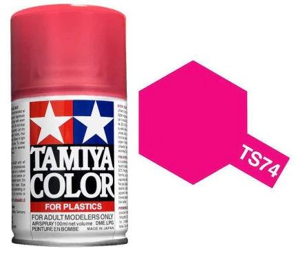 TS74 SPRAY CLEAR RED