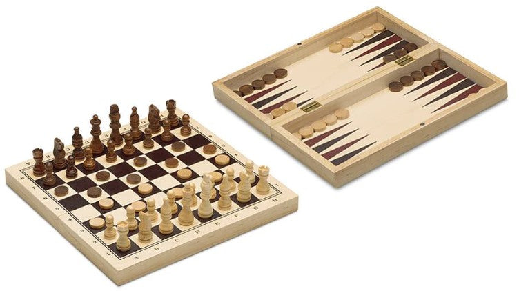 3 IN 1 CHESS CHECKERS AND BACKGAMMON