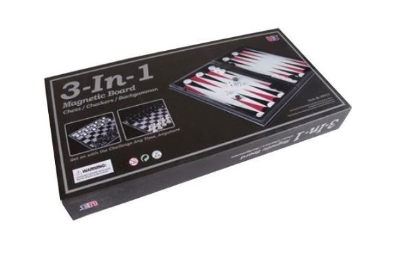 CHESS CHECKERS 3 IN 1 MAGNETIC
