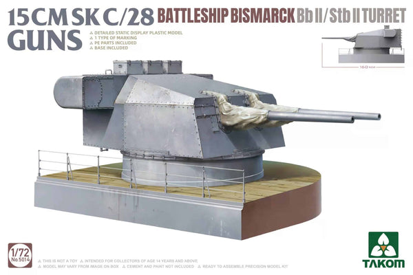 15 CMSK C/28 BATTLESHIP BISMARK BB II /STBII TURRETT I