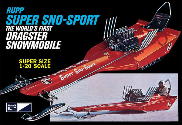 RUPP SUPER SNO-SPORT THE WORLDS FIRST DRAGSTER SNOWMOBILE 1/20