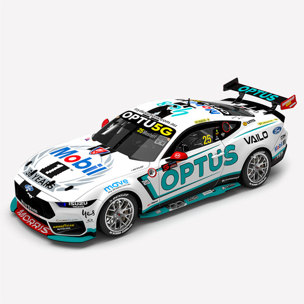 ACD18F23D MOBIL 1 OPTUS RACING #25 FORD MUSTANG GT 2023 REPCO SUPERCARS CHAMPIONSHIP SEASON CHAZ MOSTERT 1:18TH