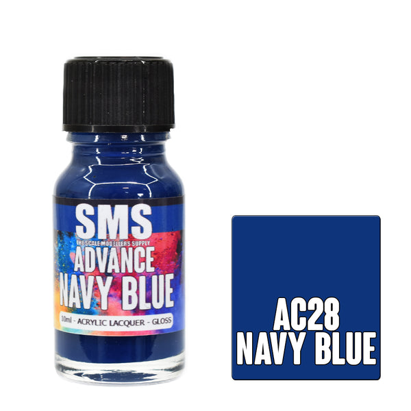 AC28 ADVANCE ACRYLIC LACQUER 10ML NAVY BLUE