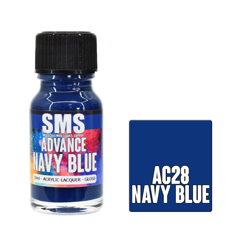 AC28 ADVANCE ACRYLIC LACQUER 10ML NAVY BLUE