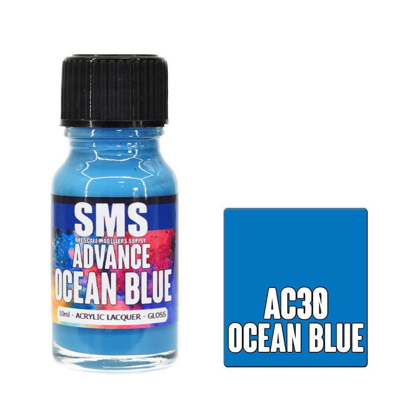 AC30 ADVANCE ACRYLIC LACQUER 10ML OCEAN BLUE