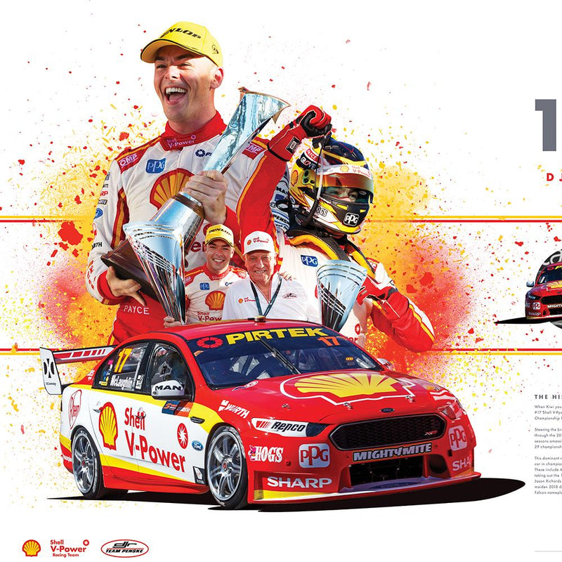 ACP021 SCOTT MCLAUGHLIN THE MOST CHAMPIONSHIP RACE WINS LIMITED EDITION PRINT