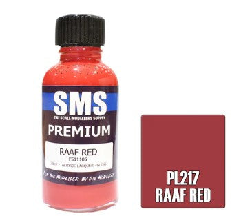 PL217 PREMIUM ACRYLIC LACQUER 30ML RAAF RED