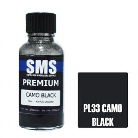 PL33 PREMIUM ACRYLIC LACQUER 30ML CAMO BLACK