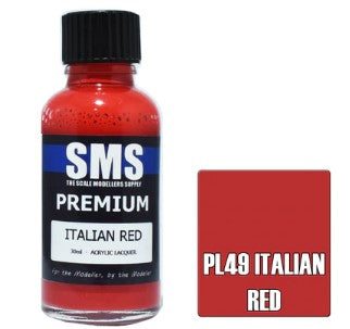 PL49 PREMIUM ACRYLIC LACQUER 30ML ITALIAN RED