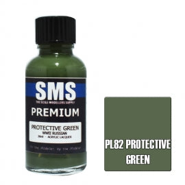 PL82 PREMIUM ACRYLIC LACQUER 30ML PROTECTIVE GREEN