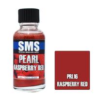 PRL16 PEARL ACRYLIC LACQUER 30ML RASPBERRY RED
