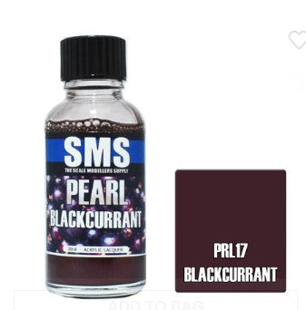 PRL17 PEARL ACRYLIC LACQUER 30ML BLACKCURRANT