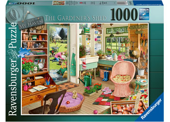 RB16767-8 MY HAVEN NO 8 THE GARDNERS SHED 1000 PIECE
